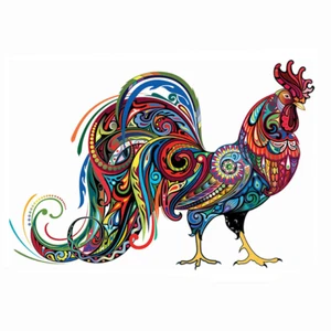 Wooden Jigsaw Puzzle Rooster A3 Puzzles For Kids Toy Adult Puzzles Gift - Picture 1 of 1