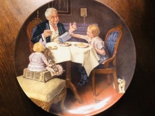 Knowles: Norman Rockwell Plates Set Of 3
