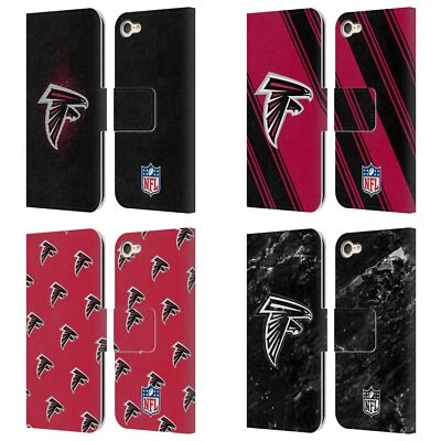 OFFICIAL NFL ATLANTA FALCONS ARTWORK LEATHER BOOK CASE FOR APPLE iPOD TOUCH MP3 - Image 1 of 4