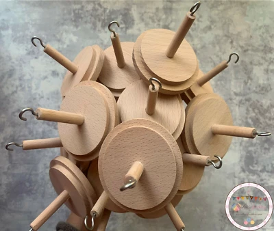 Husillos o husillos de gota de madera Heidifeathers® - 10 o 20 husillos a granel