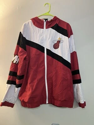 Chaqueta cortavientos retro Miami Heat NBA Unk grande  Foto 1 de 4