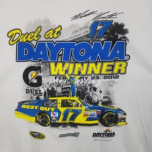 Camiseta para hombre Matt Kenseth Daytona Winner 2012 XL manga corta blanca gráfica nueva sin etiquetas - Imagen 1 de 16