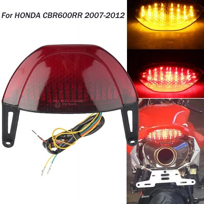 LED Taillight Integrated Brake Turn Signals For Honda CBR600RR 2007 09 2008-2012 Foto 1 de 4