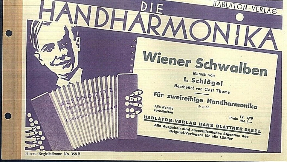 Wiener Swallows - Marsch From L.Schlögel - Image 1 of 1