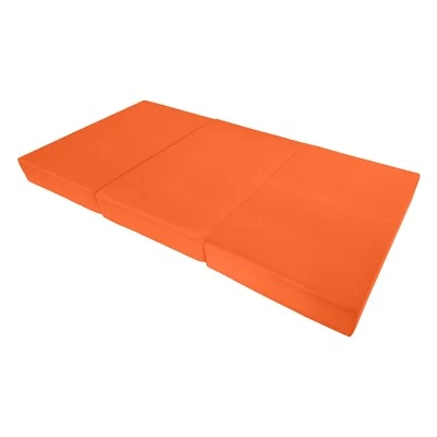 Cama de espuma triple naranja doble, Shikibuton, alfombrilla otomana plegable 6 x 39 x 75 Foto 1 de 4