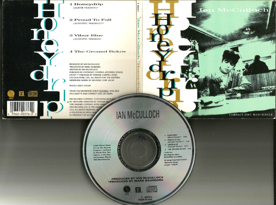 Echo & the Bunnymen IAN McCULLOCH honeydrip w/ ACOUSTIC & UNRELEAS TRX CD single Foto 1 de 1