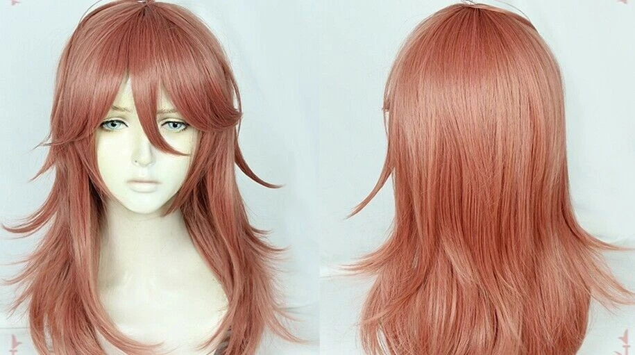 Motosierra Hombre Ángel Diablo Cosplay Disfraces Disfraz Peluca Naranja Rosa Foto 1 de 1