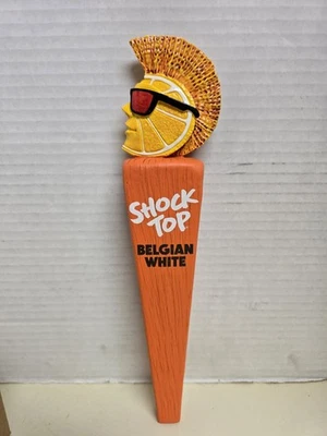 New SHOCK TOP BELGIAN WHITE Draft 11.5” Beer Tap Handle Topper - Image 1 of 4