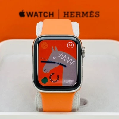 Apple Watch HERMES series5 40mm GPS+Celular Negro Acero Inoxidable Batería B Foto 1 de 4