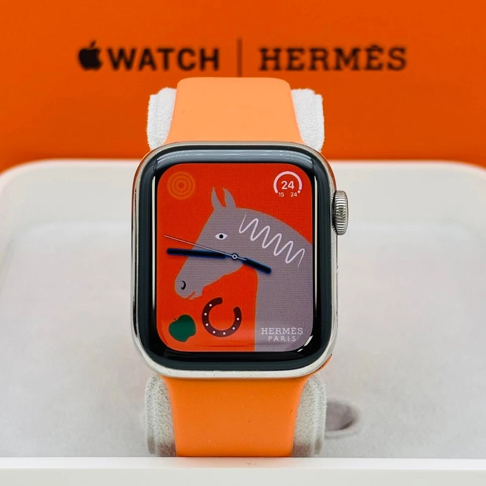 Apple Watch HERMES series5 40mm GPS+Celular Negro Acero Inoxidable Batería B Foto 1 de 4