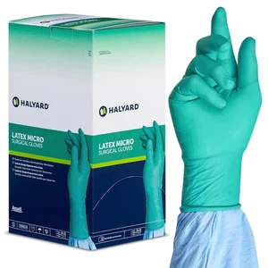 Surgical Gloves Latex Micro Sterile Individually Wrapped Pairs Powder Free  Disp - Picture 1 of 7