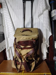 Bob Timberlake 32 Inch Canvas/Leather Wheeled Duffel Bag Luggage. Very Good. - Picture 1 of 8