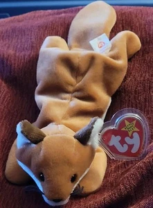RETIRED 1996 TY BEANIE BABIES SLY THE FOX W/   - Picture 1 of 1