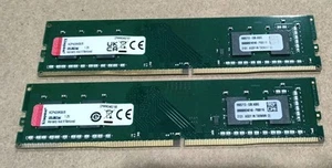 Kingston 2 x 8GB DDR4 1Rx8 PC4-2666V-U Desktop UDIMM Memory KCP426NS8/8 - Picture 1 of 4