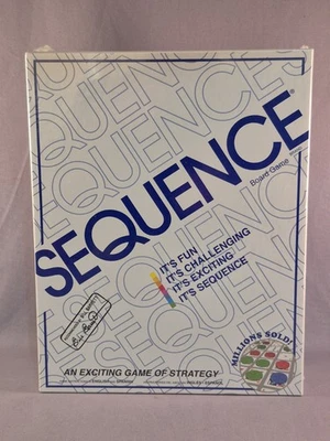 Jax Secuencia en Lata Juego Original con Tarjetas de Tablero Plegables y Fichas 5" Nuevo en Paquete Foto 1 de 4