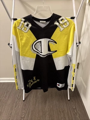 Champion The King Of Sudaderas Manga Larga Jersey Talla Mediana - Amarillo Negro Foto 1 de 4