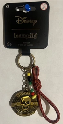 Loungefly Disney Pirates Of The Caribbean Bead Wrist Keychain NWT 2025 - Image 1 of 4