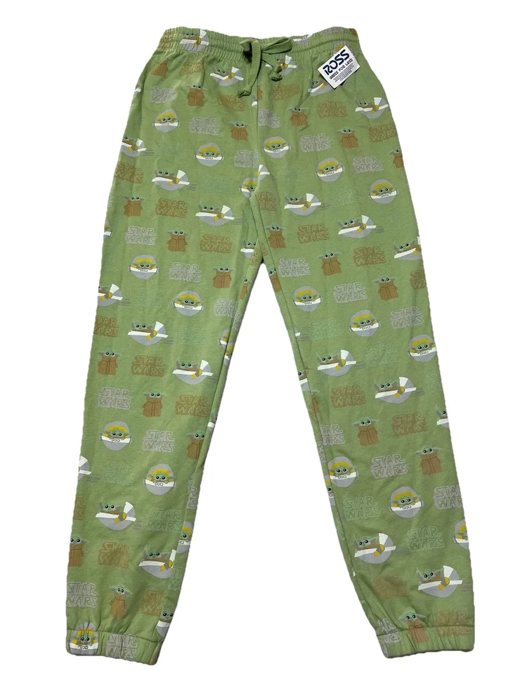 Женские штаны для бега Star Wars средние зеленые тренировочные штаны с флисовой подкладкой новые без ценников - Изображение 1 из 4