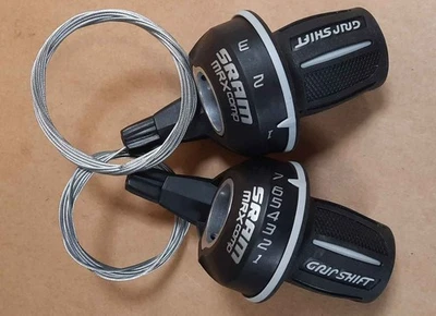 SRAM Grip Shift Set 7 Speed MAXcomp With Cables. Brand New, Never used. NOS - Image 1 of 4