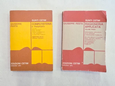 Lotti di 2 Libri Scolastici - SUNTI CETIM: Ragioneria Applicata + Computisteria - Immagine 1 di 4