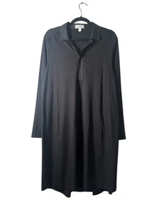The White Company Shirt Shift Dress – Black – Size 14 – Cotton Blend – Minimal - Picture 1 of 6