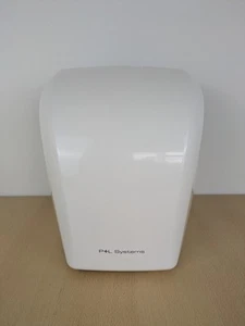 Secador de manos automático sin contacto P+L Systems DV2100P plástico blanco funcionando  - Imagen 1 de 22