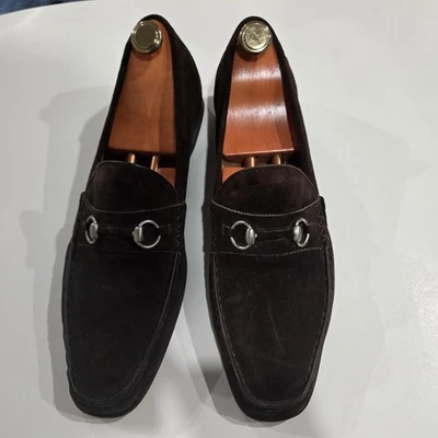 Mezlan:  Men's Chocolate Suede Dress Shoes, Size 15, with Shoes Trees - Изображение 1 из 4