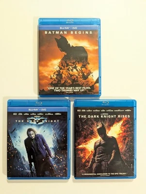 Batman Full Trilogy Blu-ray: Batman Begins/Dark Knight and the Dark Knight Rises - Image 1 of 4