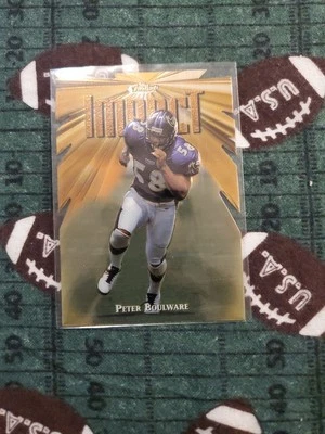  1997 TOPPS FINEST  Peter Boulware Gold Impact Rare DIE CUT Ravens FSU (C) - Image 1 of 3