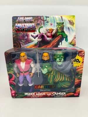 MOTU Origins Colección de Dibujos Animados Prince Adam & Cringer Paquete de 2 Maestros Foto 1 de 4