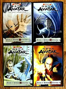 LOT (4) AVATAR: THE LAST AIRBENDER—BOOK 1: WATER—VOLS 1 2 3 4—DVD— - Imagen 1 de 1