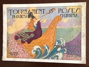 1922 Tournament of Roses Programm / SELTENE Washington & Jefferson v CAL Rosenschale - Bild 1 von 17