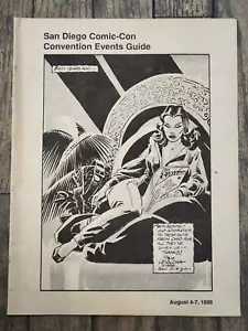San Diego Leailoha Cubierta Scott Shaw de la Guía de Eventos de la Convención 1988 Comic-Con - Imagen 1 de 4