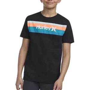Hurley Boys Short Sleeve Tee Size M 7/8 Black - Picture 1 of 5