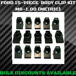 1980+ Ford F250 F350 F450 F550 Full Size Pick Up Truck Body Clips U Nuts M6-1.00 - Picture 1 of 1