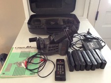 Canon A1 Digital Hi8 Camcorder with Case & Extra Batteries Bundle