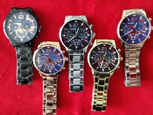 Set 5 NEW Men's Watches CLOSEOUT CLEARANCE OVERSTOCK SALE DEAL Lot SSS - Picture 1 of 3