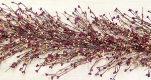 Burgundy/Gold Pip Berry Garland 48" - Picture 1 of 1