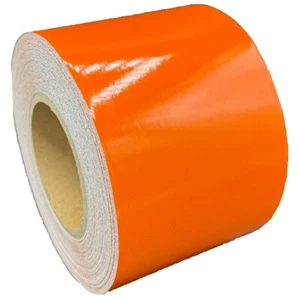 Cinta reflectante naranja de 4 pulgadas tipo 1 flexible grado de ingeniero Nikkalite ELG segura - Imagen 1 de 10