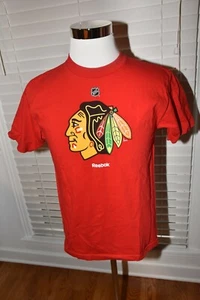 Camiseta Reebok Chicago Blackhawks NHL Hockey Rojo Logo Indio Talla M  - Imagen 1 de 1