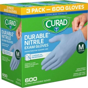 Curad Durable Nitrile Exam Gloves, Medium, 600 ct. - Picture 1 of 2