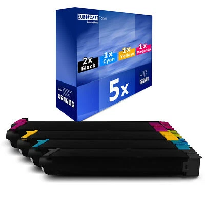 5x Toner f�r Sharp MX-C-312 MX-C-380-P MX-B-401 MX-B-400-P MX-C-400-P MX-C-401 - Bild 1 von 3