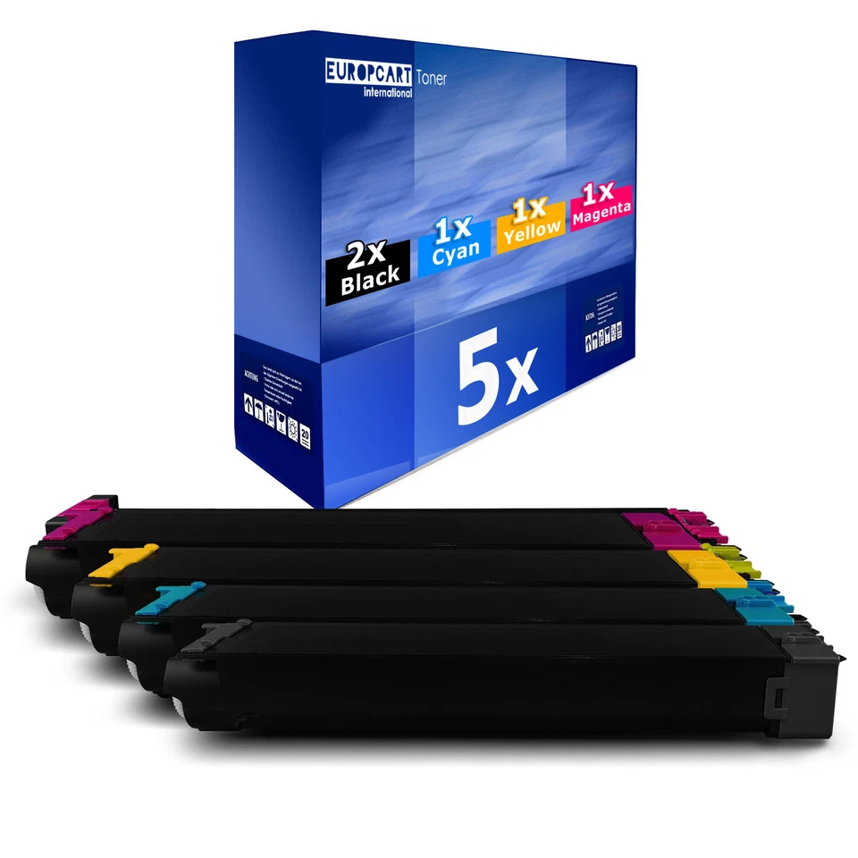 5x Toner f�r Sharp MX-C-312 MX-C-380-P MX-B-401 MX-B-400-P MX-C-400-P MX-C-401 - Bild 1 von 3