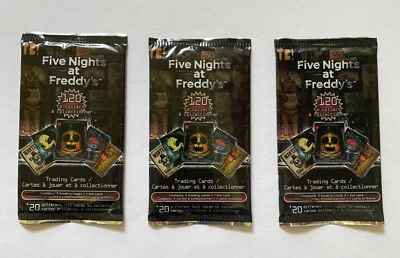 Lote de (3) paquetes de tarjetas coleccionables FNAF 2016 - Scott Cawthon | Five Night at Freddy's Foto 1 de 3