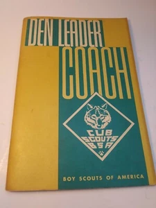 Vintage~Den Leader Coach~Cub Scouts~BSA~Paperback Book~1967~Boy Scouts - Picture 1 of 4