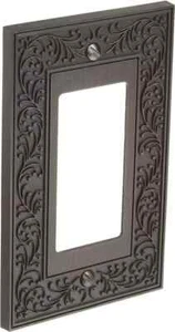 Placa de pared de jardín inglés Amerelle 43RAN, 1 balancín, níquel antiguo - Imagen 1 de 2