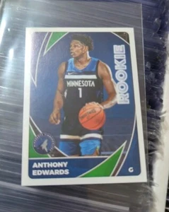 2021 Panini NBA Sticker & Card Collection Anthony Edwards Rookie #402 Draft #85 - Picture 1 of 1