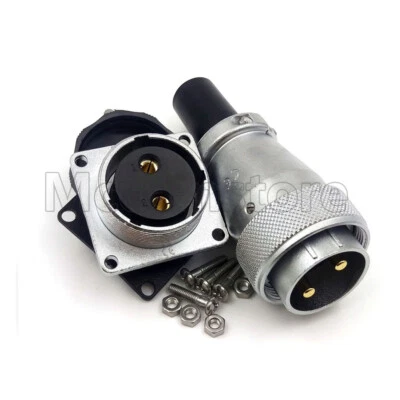 WEIPU WS28 2 Pin Aviation Cable Waterproof Connector,Industrial Power Connector - Image 1 of 4