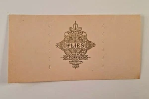 Vintage C. F. Orvis Superfine Fly Label Card for Fly Fishing Flies - Picture 1 of 3