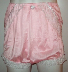 ROSA Tricot Burbuja Bloomer BRAGUITA 2 CAPAS Encaje Suave ESTUCHE 40-60" Cintura ** - Imagen 1 de 6